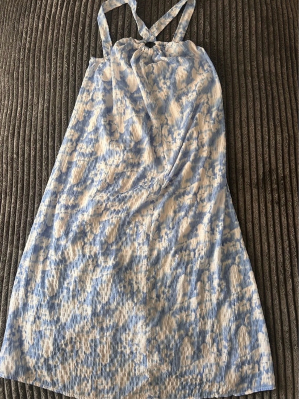 HYFVE Blue and White Printed Maxi Dress